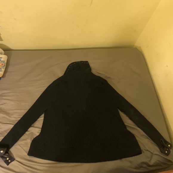 Real Woman’s Silk and Leather Turtleneck Jacket - Picture 2 of 3